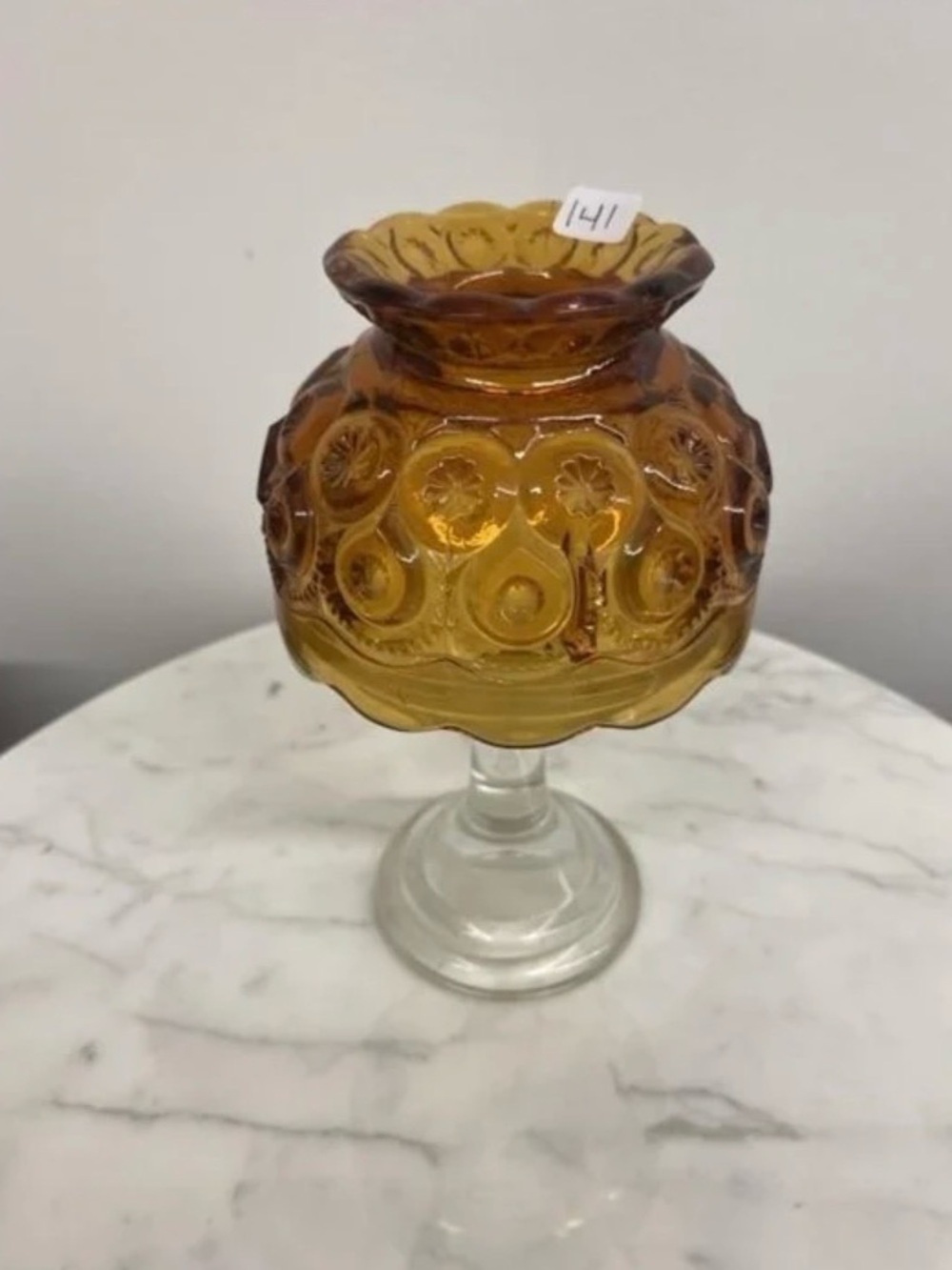 Vintage L.E. Smith fairy lamp